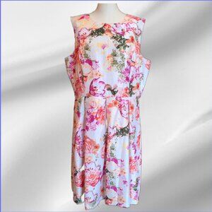 Floral Liz Claiborne dress  wedding Easter church semi formal size 18